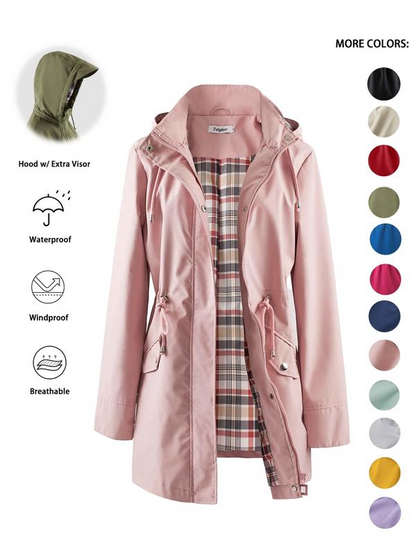 🔥This Week's Special Price:£21.99!!🧥💦Womens Chic. Lightweight. Waterproof Jacket🍃-Unleash Style and Durability in Any Storm!