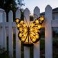🦋 Solar Metal Butterfly Wall Light