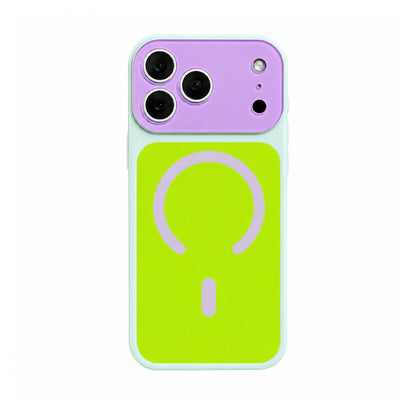 🔥Summer Hot Sale 🌈Dopamine Color Block MagSafe Case – Ultra-Slim Matte Hard PC Cover for iPhone 17 Pro Max