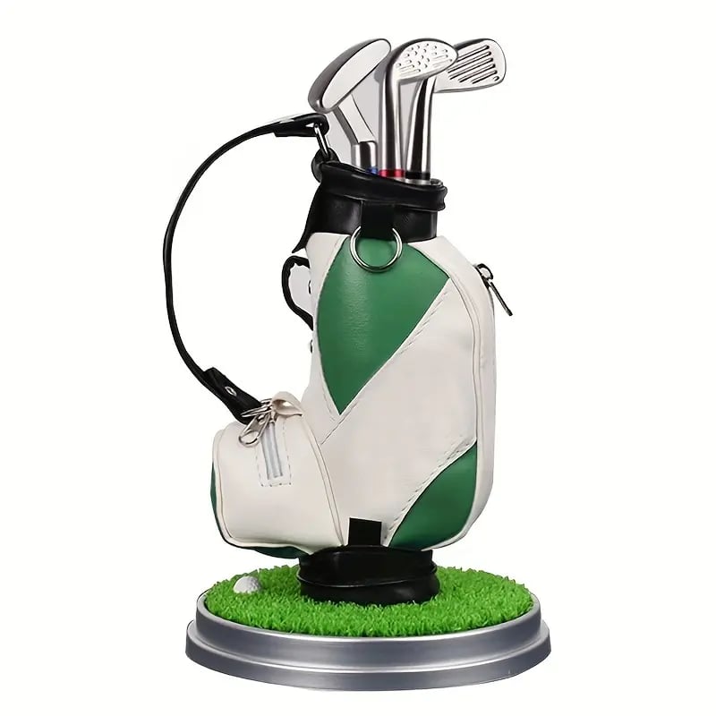 ⛳Golf Pen Holder + 3-Pen Set🏌️‍♂️Elevate Your Office Desk – A Hole-in-One for Style & Function