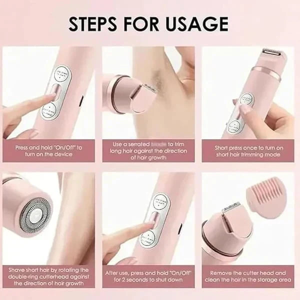✨This Summer Special Price ￡13.99!!🏖️2-In-1 Women's Electric Cordless Shaver