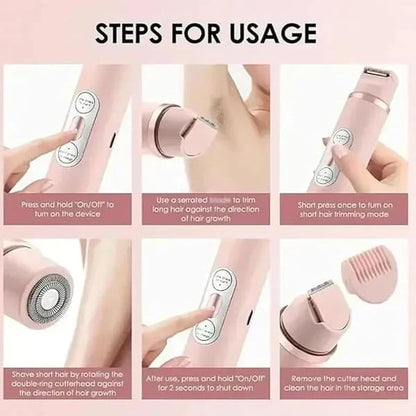 ✨This Summer Special Price ￡13.99!!🏖️2-In-1 Women's Electric Cordless Shaver