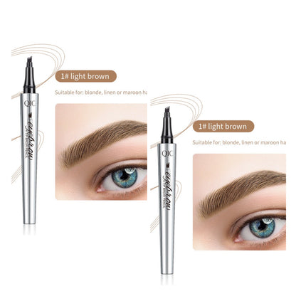 🎉 Oferta increíble 80% DE DESCUENTO🔥¡Compra 1 y llévate 1 gratis!💎¡Resistente al agua y 4 puntas para cejas naturales!
