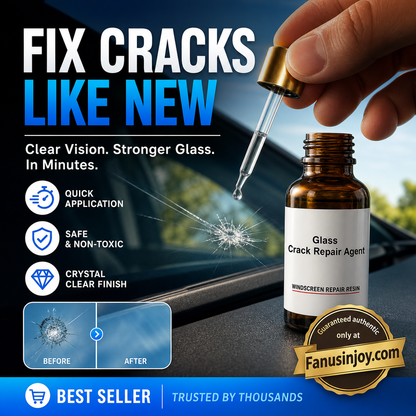 🏭Direct from glass factory, Buy 3 Get 2 Free！💦One drop fixes all glass cracks！🚗Glass Crack Repair Agent