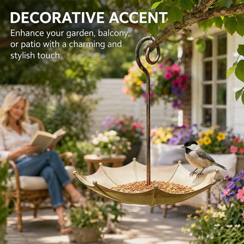 🔥Last Day 50% OFF🐦Mini Umbrella Bird Feeder — Whimsical Garden Charm