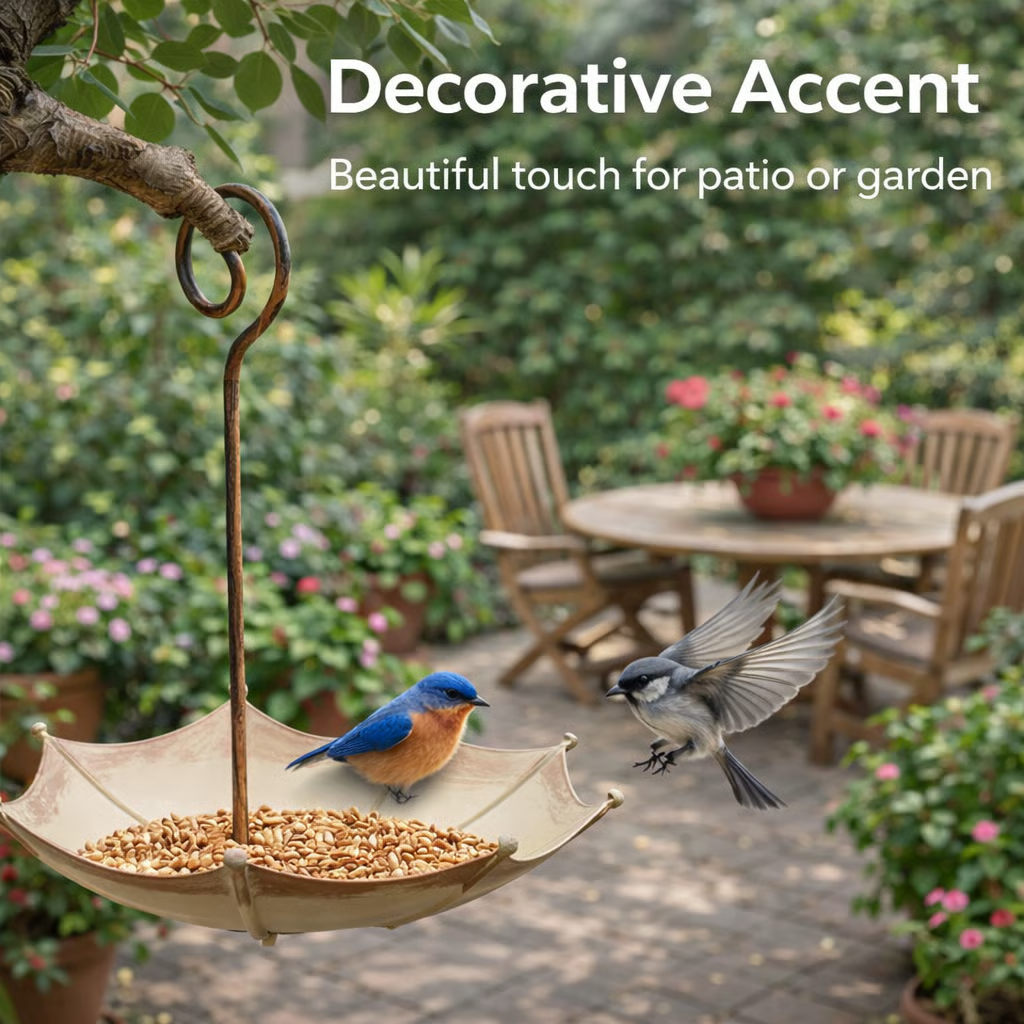 🔥Last Day 50% OFF🐦Mini Umbrella Bird Feeder — Whimsical Garden Charm