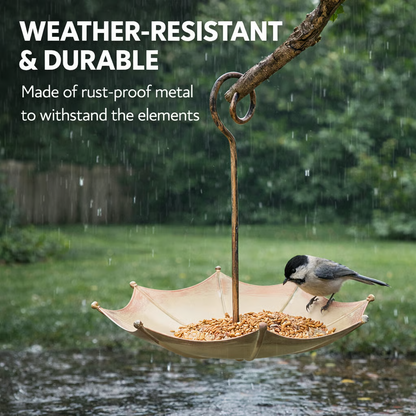 🔥Last Day 50% OFF🐦Mini Umbrella Bird Feeder — Whimsical Garden Charm
