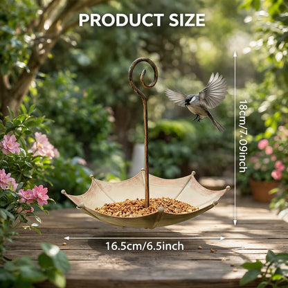 🔥Last Day 50% OFF🐦Mini Umbrella Bird Feeder — Whimsical Garden Charm