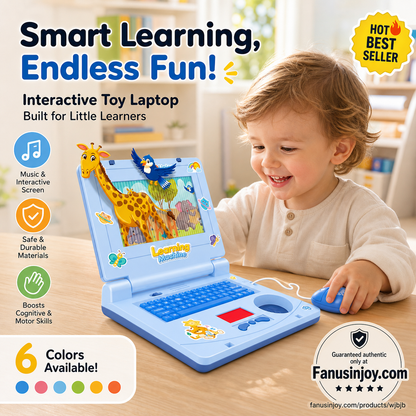 50% Off!💻 Baby's first laptop – no Wi-Fi needed. Lights, music, learning. Let's go! 👶✨✨
