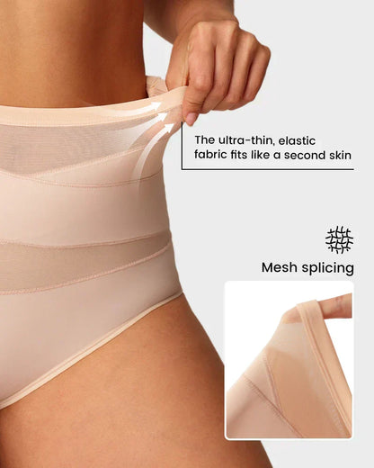 🌸 Last Day Special Price £9.99 ! 🔥Buy 1 Get 1 Free🎁Plus-Size High-Waist Cross Tummy Control Panties