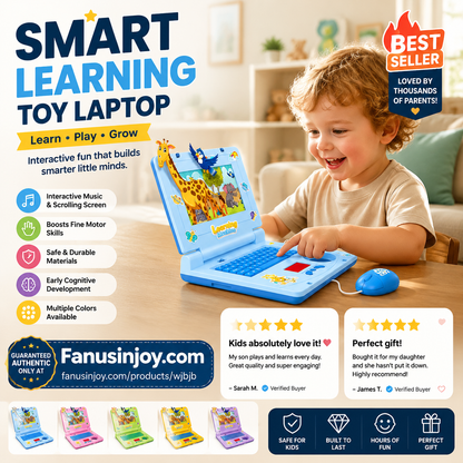50% Off!💻 Baby's first laptop – no Wi-Fi needed. Lights, music, learning. Let's go! 👶✨✨
