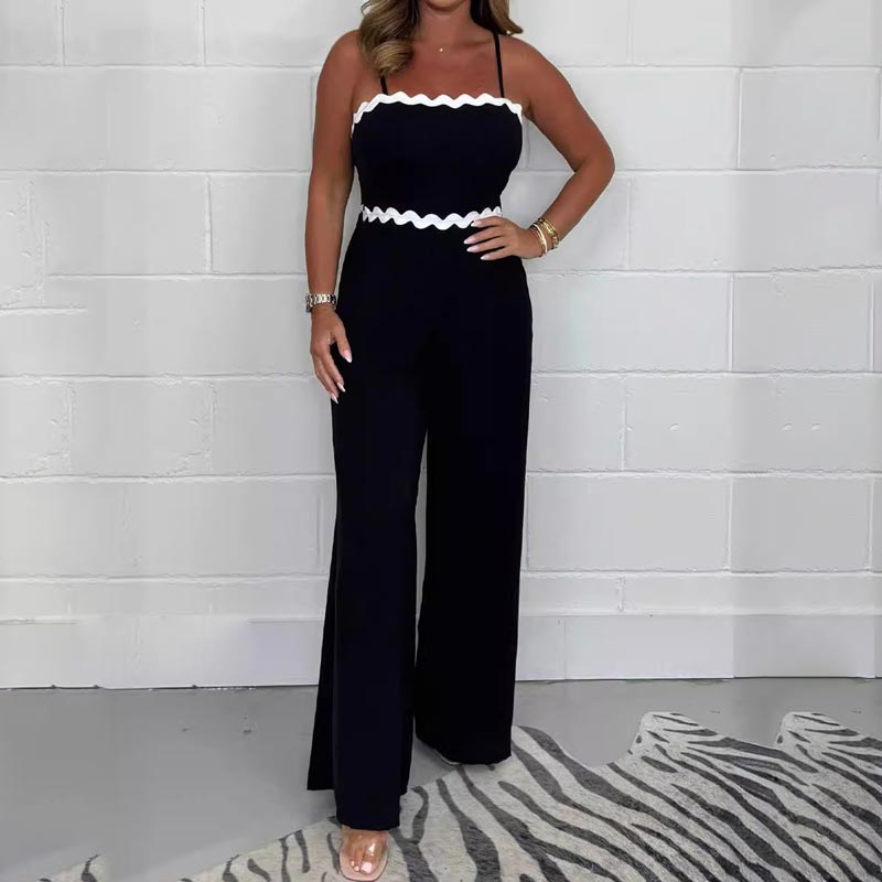 💕50% OFF! Elegant Women's Suspender Jumpsuit👗With Chest Pads