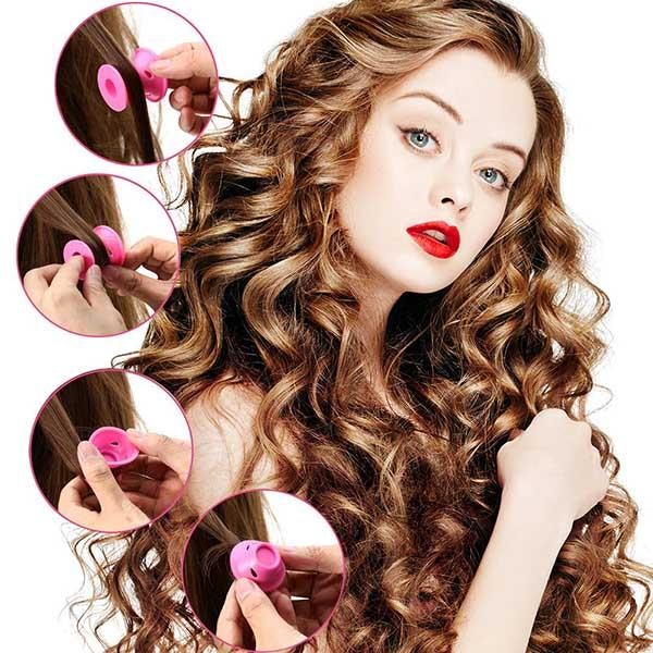 No Heat, No Damage! Get Salon-Worthy Curls at Home! 💁‍♀️No Heat Silicon Hair Curlers