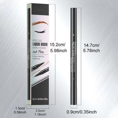 2 in 1 Liquid Eyebrow Pen -- Waterproof & Sweatproof