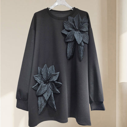 🔥HOT SALE🔥Women's Loose Sweatshirt with 3D Floral Decoration