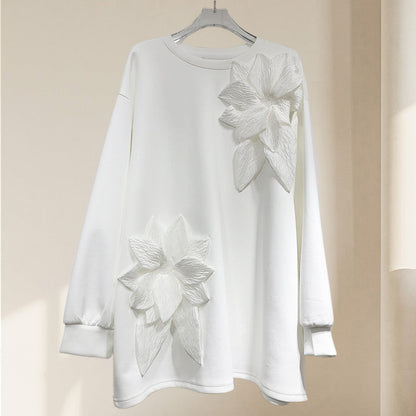 🔥HOT SALE🔥Women's Loose Sweatshirt with 3D Floral Decoration