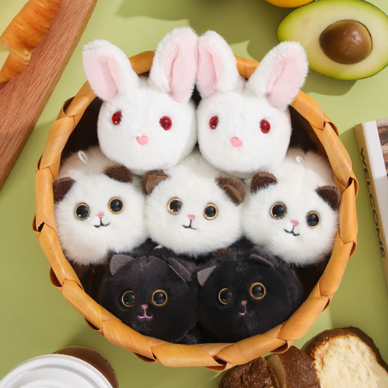 Wagging Tail Kitty Plush Doll Pendant