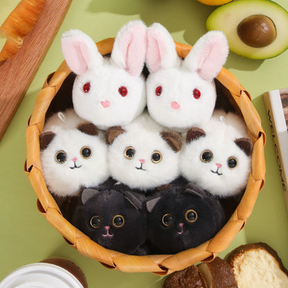 Wagging Tail Kitty Plush Doll Pendant