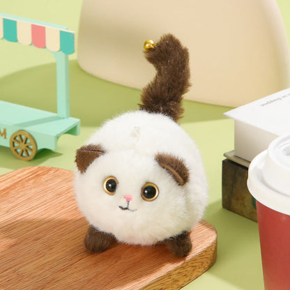 Wagging Tail Kitty Plush Doll Pendant