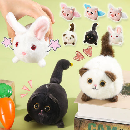 Wagging Tail Kitty Plush Doll Pendant