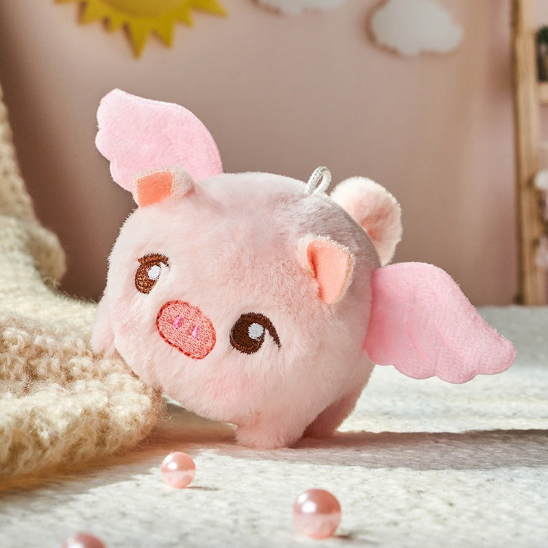 Wagging Tail Kitty Plush Doll Pendant