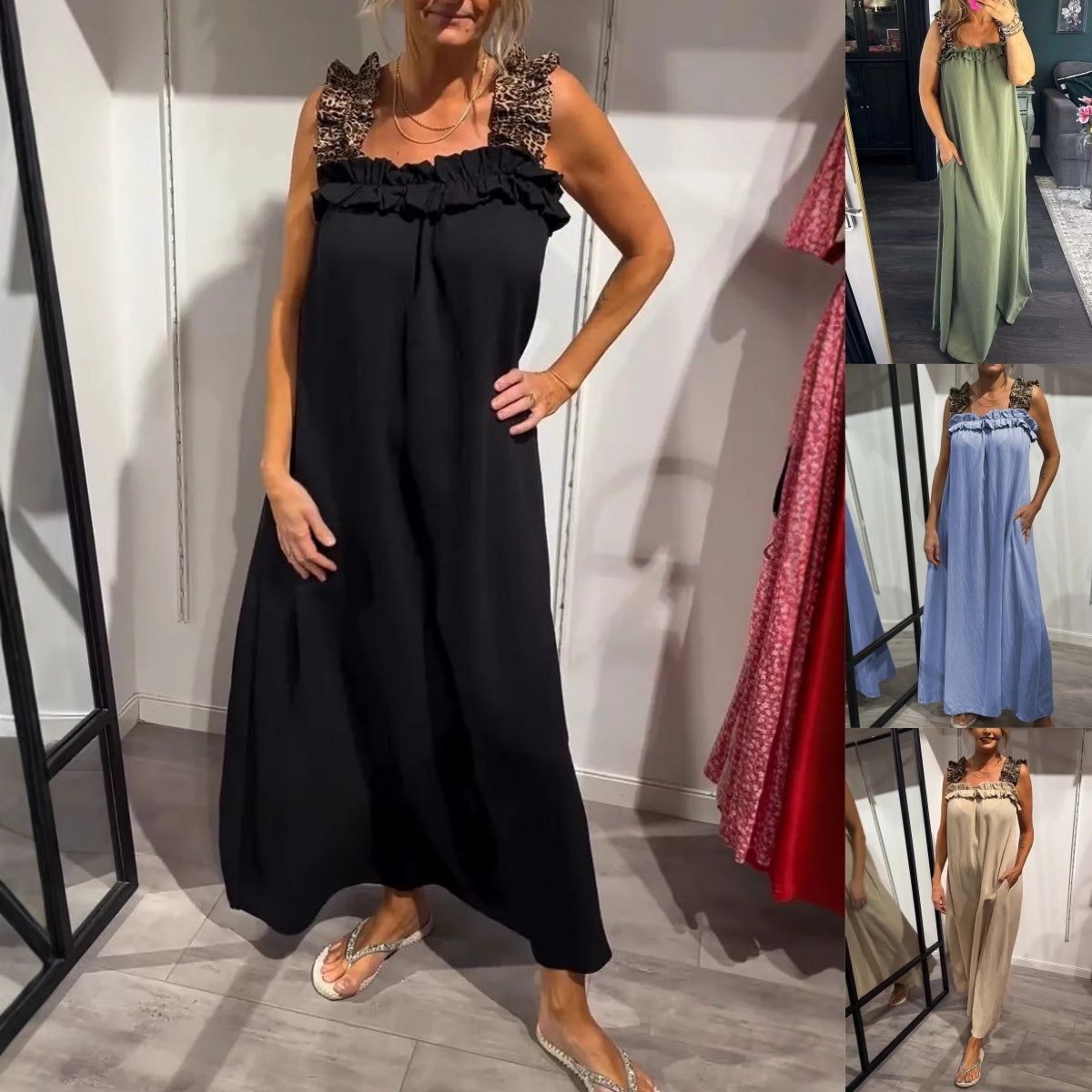 💖Limited Sale 49% OFF💖Women's Casual Sleeveless Maxi Dress with Pockets