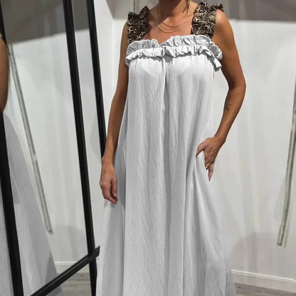 💖Limited Sale 49% OFF💖Women's Casual Sleeveless Maxi Dress with Pockets