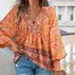 💖LAST DAY SALE 50% OFF💖Women's Fashion Printed v-Neck Long Sleeve Shirt