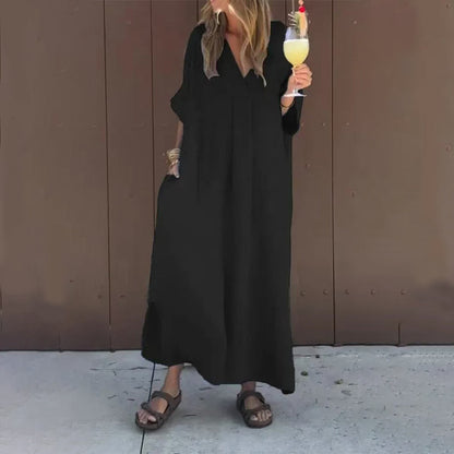 🔥Hot Sale 49% OFF👗Casual Flowy V-neck Dress For Women
