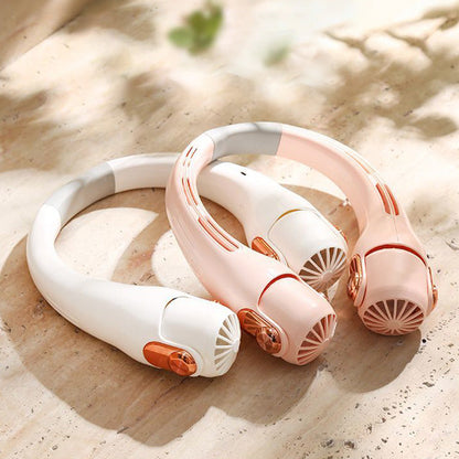 💨2026 Summer Hot Sale 55% OFF💞🍃 USB Portable Bladeless Neck Fan –😎Ultra‑quiet, 360° rotating, 3 speeds🌬️