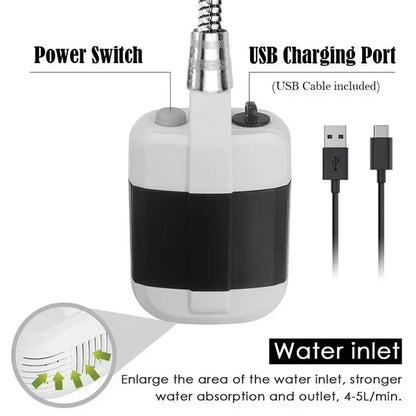 ⏳Limited Sale 50%OFF🚿Stay Fresh Outdoors✨Portable Camping Shower with Adjustable Flow – For Easy & Convenient Outdoor Cleaning!
