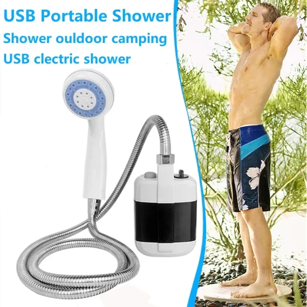 49% OFF ✨ Portable Outdoor Electric Shower Kit- Handheld Camp Shower for Travel, Hiking & Gardening