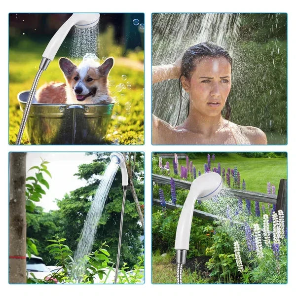 49% OFF ✨ Portable Outdoor Electric Shower Kit- Handheld Camp Shower for Travel, Hiking & Gardening
