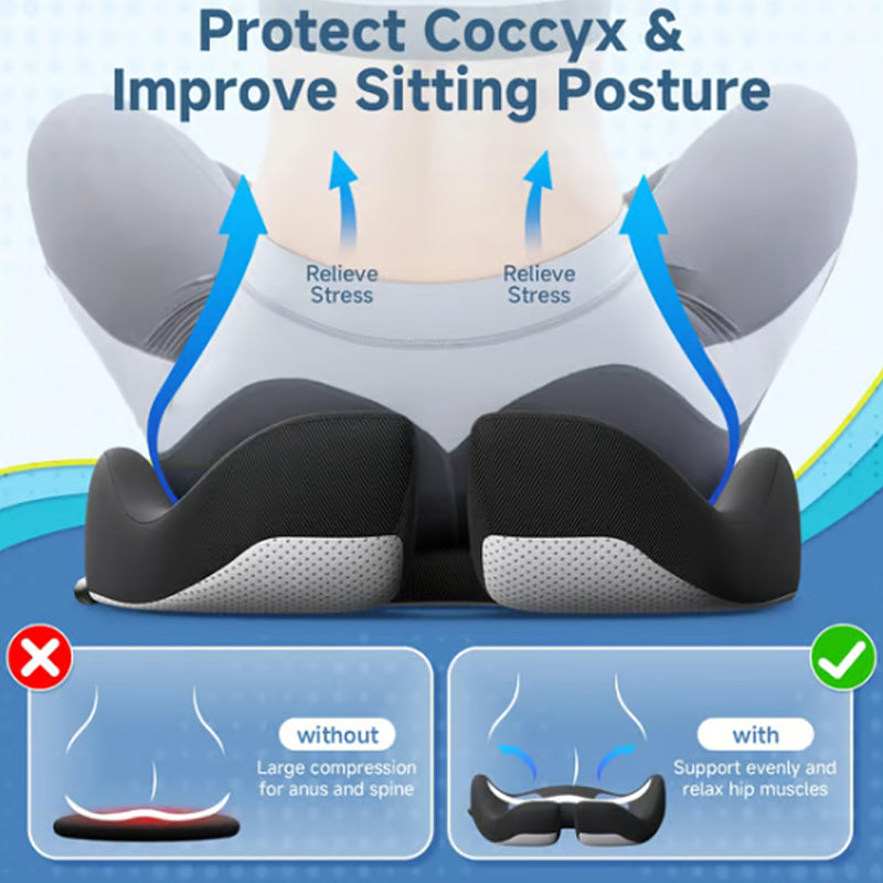 🎁LAST DAY 40％ OFF🎁Ergonomic Memory Foam Seat Cushion