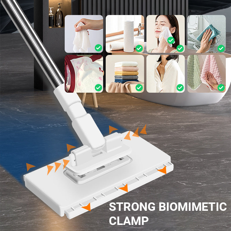 😍2026 NEW SALE-50% OFF😍🧹Disposable Dust Mop with 4 Reusable Cloths✨Lightweight Floor Dusting Mop For Hardwood Tile Floors