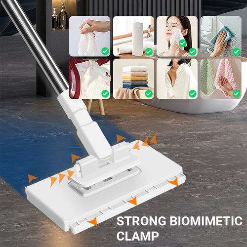 😍2026 NEW SALE-50% OFF😍🧹Disposable Dust Mop with 4 Reusable Cloths✨Lightweight Floor Dusting Mop For Hardwood Tile Floors