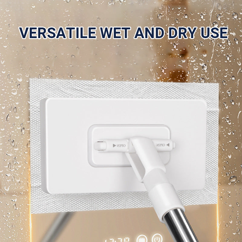 😍2026 NEW SALE-50% OFF😍🧹Disposable Dust Mop with 4 Reusable Cloths✨Lightweight Floor Dusting Mop For Hardwood Tile Floors