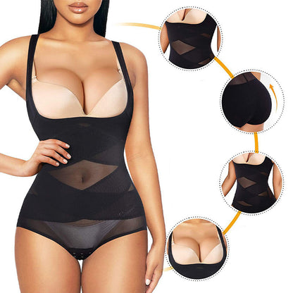 🔥Last Day Special Price £9.99!!💥-💃Women's Lightweight Mesh Yoga Bodysuit Shaper