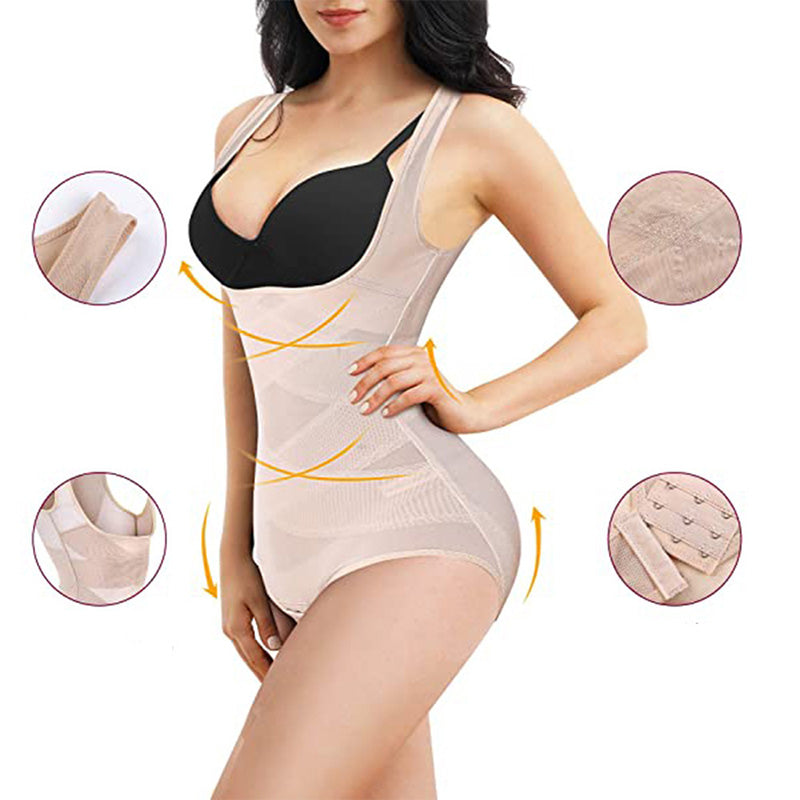 🔥Last Day Special Price £9.99!!💥-💃Women's Lightweight Mesh Yoga Bodysuit Shaper