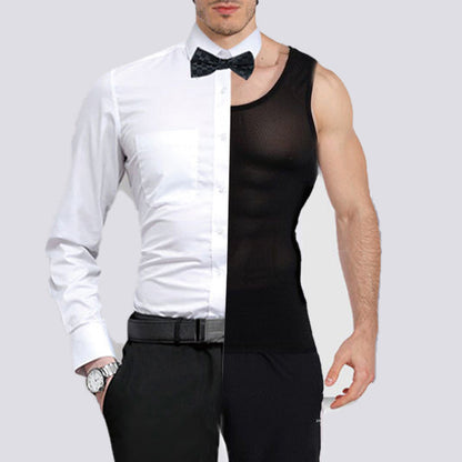 🔥Novedad Más Vendida❤️‍🔥Chaleco de Malla para Hombre con Ajuste de Cintura