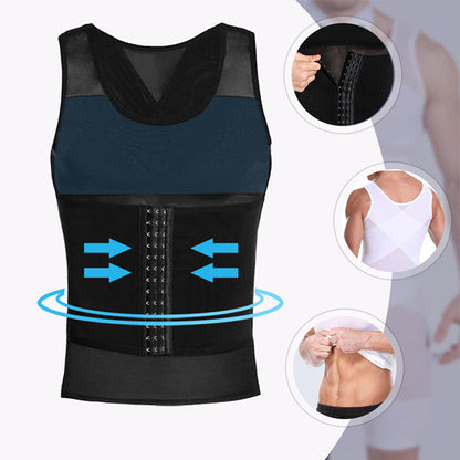 🔥Novedad Más Vendida❤️‍🔥Chaleco de Malla para Hombre con Ajuste de Cintura