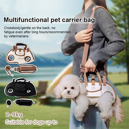 🐶Hot sale🎒 2-in-1 Portable Breathable Pet Carrier – Sling + Backpack | Anywhere, Anytime!