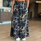 Compra 2 y obtén envío gratis y 15% de descuento en pantalones anchos estampados (con bolsillos)