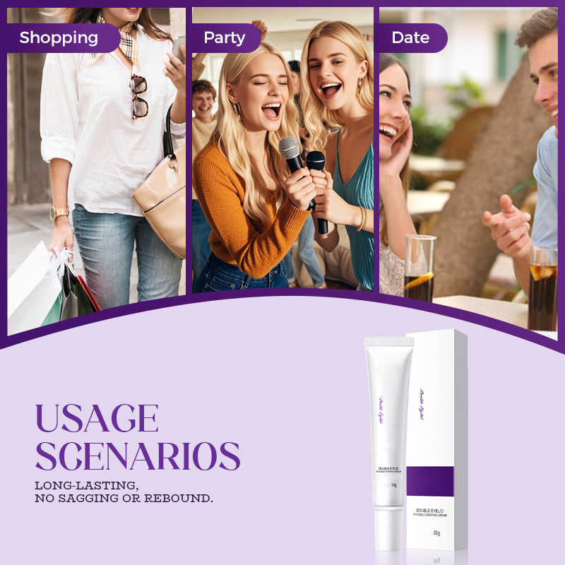 🎁Último día 2x1⏳Crema moldeadora de doble párpado invisible de larga duración