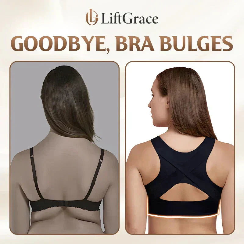 💖Front Closure Cross-Back Wireless Posture Bra