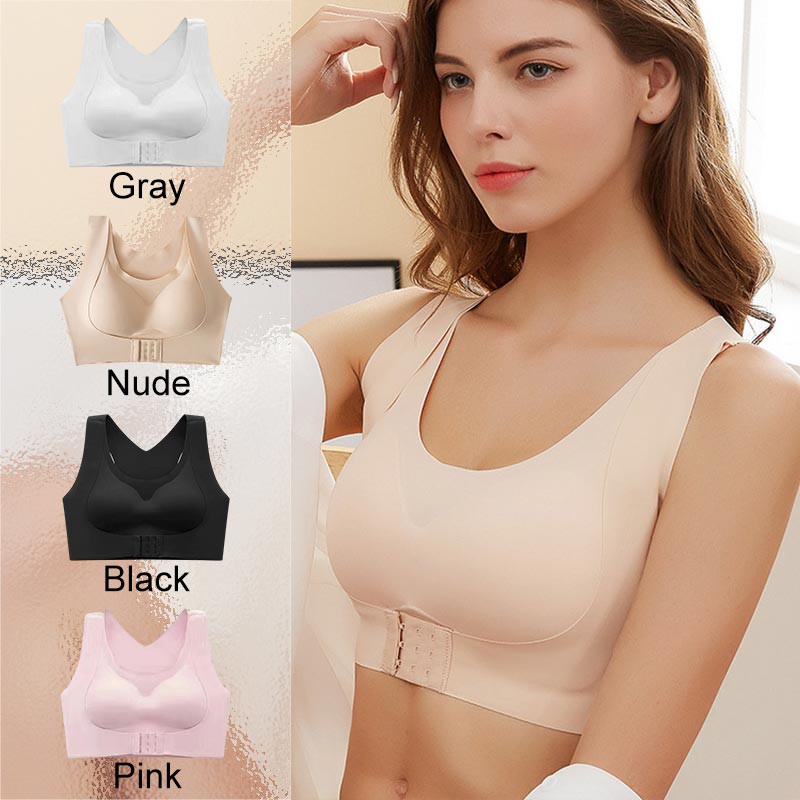 💖Front Closure Cross-Back Wireless Posture Bra