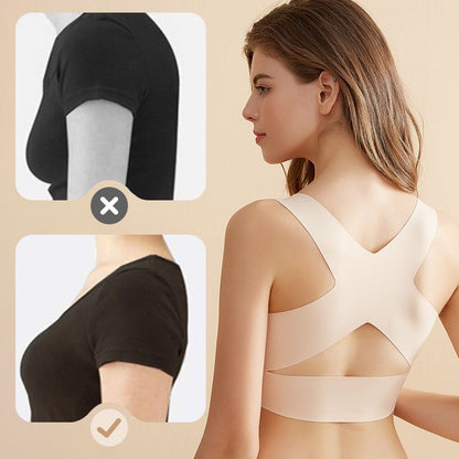 💖Front Closure Cross-Back Wireless Posture Bra