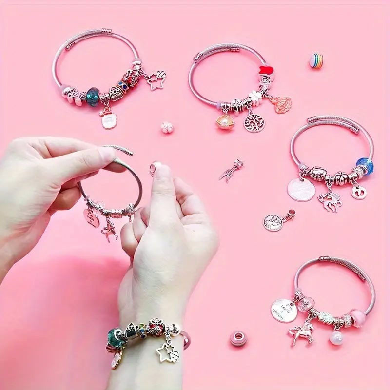 🎁Best Christmas Gift For Girls 50% OFF💖🔥Girls Charm Bracelet Making Kit✨