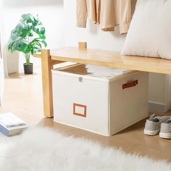 👟 Fabric Shoe Organizer Storage Box – Foldable, Large Capacity, Dustproof & Breathable for Closet & Bedroom 🧺✨-UK