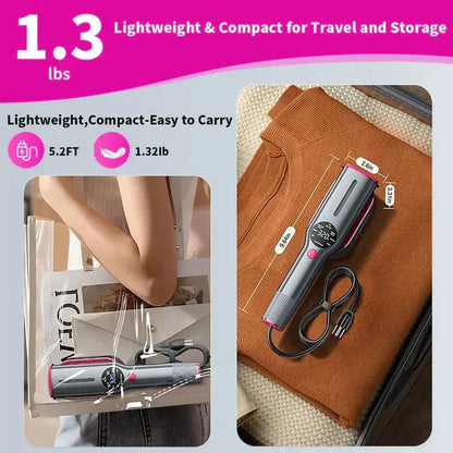 🥳2026 HOT SALE💨  Steam Iron & Steamer 2-in-1 – Kills 99.99% mites & bacteria. 5s preheat, 150ml tank. Ceramic plate, even heat. Safe for silk to cotton. Your fabric care essential. 🛡️🌿